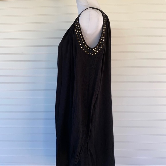 Black long sleeve cold shoulder dress Size Large - Picture 4 of 13